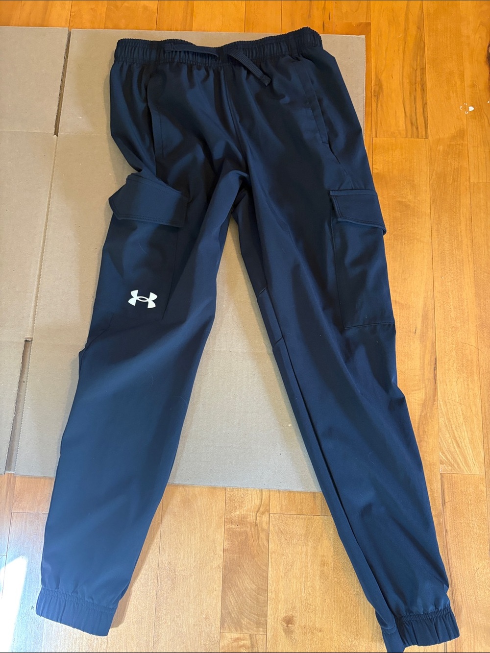 Under Armour Navy Black Cargo Track Pants